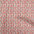 thumbnail image 1 of oneOone Georgette Viscose Red Fabric Asian Sewing Craft Projects Fabric Prints By Yard 42 Inch Wide, 1 of 5