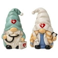 thumbnail image 7 of caiydramy Doctor Nurse Gnome Figurines Hospital Tabletop Decorations, School Nurse Day Gifts For Doctor, Office Desk Table Decor 4.7 Inch, 7 of 7