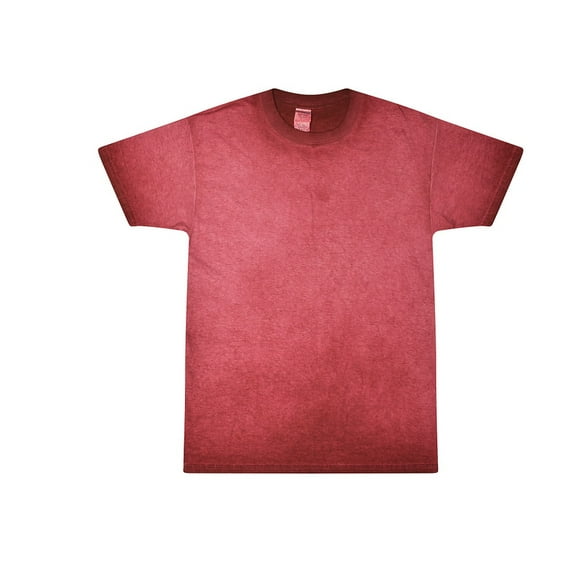 Colortone B12102114 Oil Wash T-Shirt, Oil Red - Medium