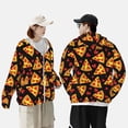 thumbnail image 4 of Balery Cartoon Pizza Sudadera ligera de manga larga con capucha y protección solar UPF 50+ para hombre y mujer, ideal para pesca y running-3X-Large, 4 of 7