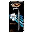 thumbnail image 3 of Stylos à encre gel noire BIC Gelocity Original, pointe moyenne 0,7 mm, boîte de 12, stylos à encre gel rétractables avec prise confortable, 3 of 3