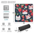 thumbnail image 3 of Cats with Strawberries Beach Blanket Outdoor Picnic Blanket 78"x 78" Waterproof Foldable for Beach Camping Travel Hiking Grass Lawn Park, 3 of 5