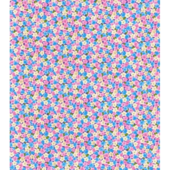 Multicolored Floral Keepsake Calico Cotton Fabric