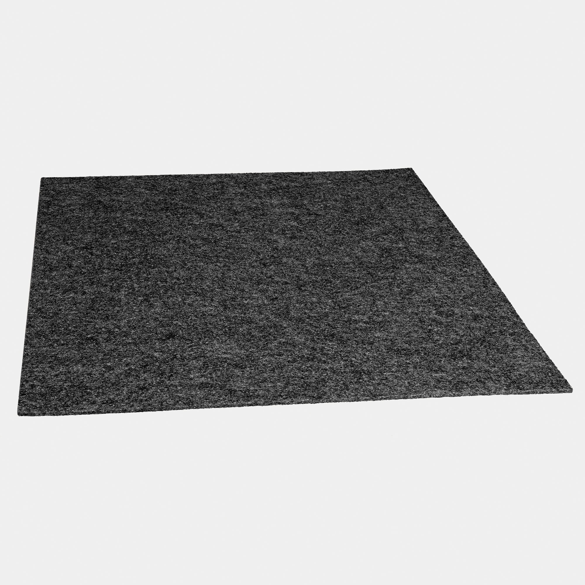Latitude Black Ice Carpet Tiles - 24" x 24" Indoor/Outdoor, Peel and Stick Carpet Tiles - 60 sq. ft. per box – Pack of 15 Tiles
