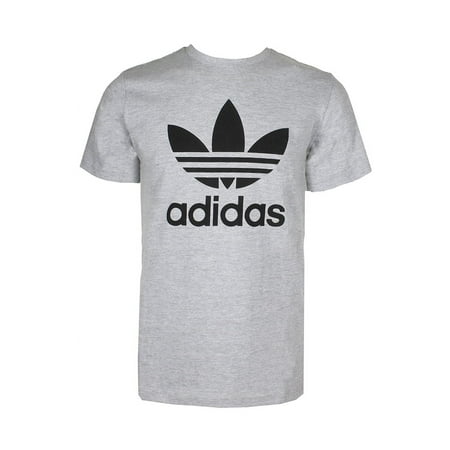 Adidas Men's T-Shirt Trefoil Logo Graphic Athletic Short Sleeve Shirt Heather Grey M