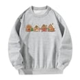 thumbnail image 3 of Sudadera de manga larga para mujer, sudadera con cuello redondo, sudadera estampada, ropa de moda, sudadera para acampar en la calle , l L Yinane Sudadera Mujer, 3 of 8