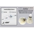 thumbnail image 1 of AEM Silvero Badminton Shuttlecock Straight Feather Lot de 10, Blanc, 1 of 5