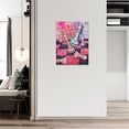 thumbnail image 3 of Graffiti Banksy Chess Decor Wall Art Chess Game Room Wall Art International Chess Pictures Canvas Painting Pop Art Framed Artwork for Game Room Living Room Bedroom 12''''x16'''', Pinkche1, 3 of 6
