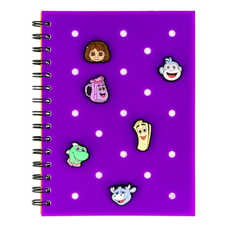 Nickelodeon Dora The Explorer Notebook With Pop Charms and 160 Dotted Sheets