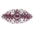 thumbnail image 1 of Pasador de pelo con flor de cristal púrpura Faship, 1 of 5