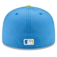 thumbnail image 4 of Men's New Era Light Blue Boston Red Sox 2021 City Connect 59FIFTY Fitted Hat, 4 of 5
