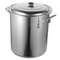 thumbnail image 6 of Clispeed Silver Stainless Steel Stockpot with Lid for Kitchen Cooking, 6 of 8