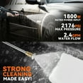 2176 PSI 2.4 GPM IPX5 1800W Electric Pressure Washer Car Wash Machine