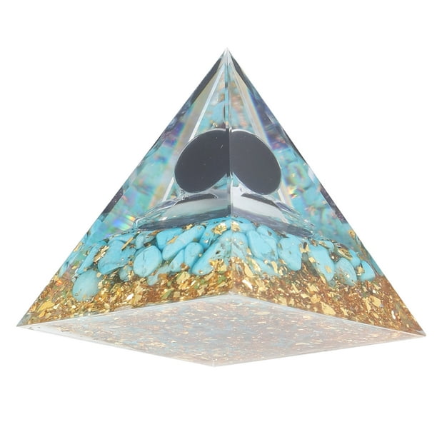 Para La Pirámide De Chakras De Curación Energética De La Pirámide De Orgone, Promueve El Crecimiento Mental Para La Decoración De Escritorio De La Oficina En El Hogar