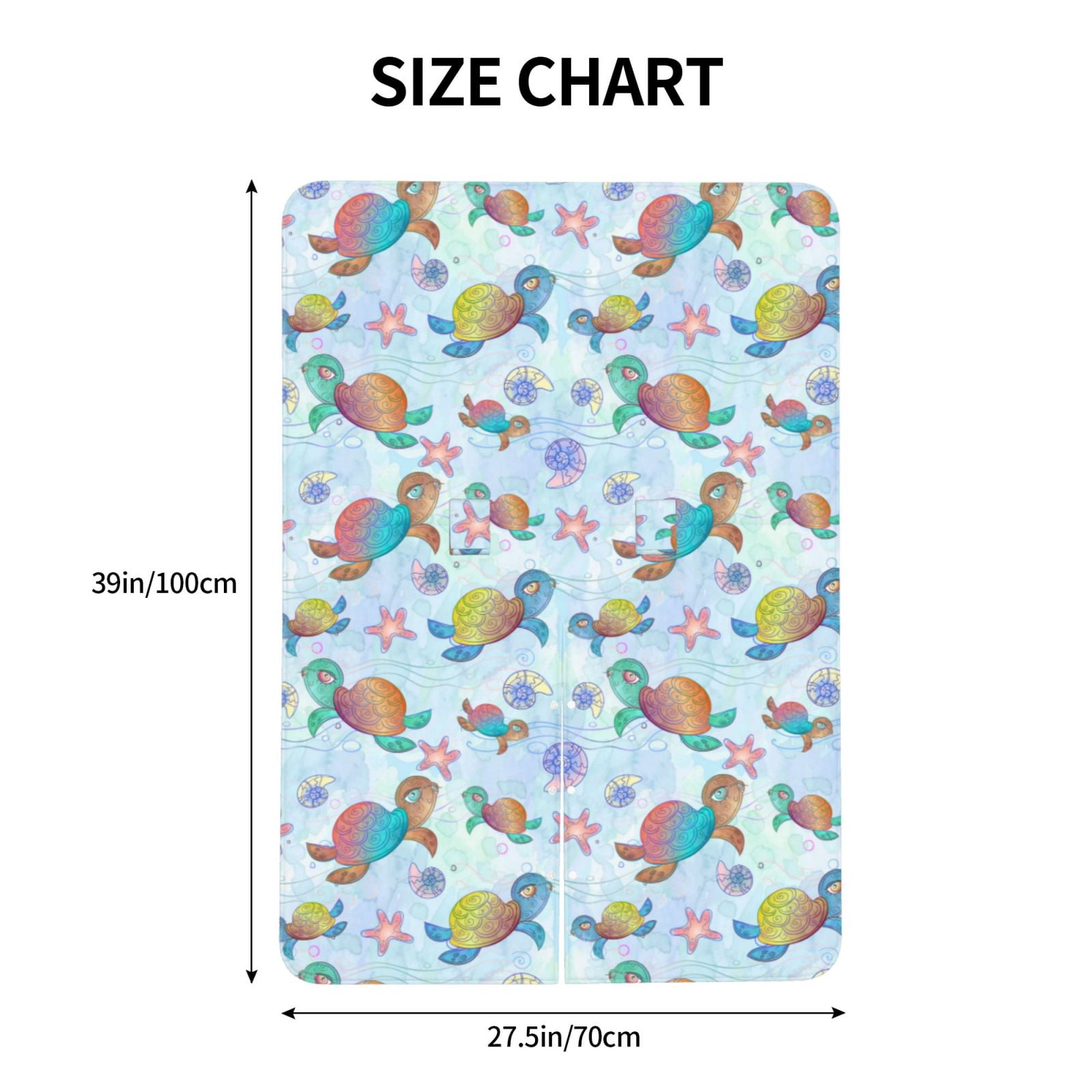 Naloa Colorful Sea Turtle Baby Car Seat Cover, Breathable Baby Carrier Cover, Multiuse Baby Carrier Cover & Nursing Breastfeeding Cover