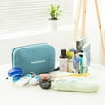 thumbnail image 3 of Toiletry Bag Travel Bag with Hanging Hook, Water-resistant Makeup Cosmetic Bag Travel Organizer for Accessories, Shampoo, 3 of 7