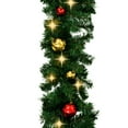 thumbnail image 6 of vidaXL Christmas Garland with Baubles and LED Lights Green 65.6' PVC, 321509, 6 of 8
