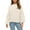 Beige, variant on Women's Casual Solid Color Loose Knit Sweater, Everyday Comfort Top, Soft Long Sleeve Pullover for Relaxed Wear and Lounging,Beige L