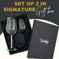 thumbnail image 3 of Sparkles Home Rhinestone Wine Glasses with Crystal-Filled Stems - Set of 2 in Gift Box, 3 of 7