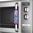 thumbnail image 4 of SEANATIVE 6 Pieces Fridge Door Handle Covers Waterproof Kitchen Electrical Appliance Decor Handles Anti-Slip Oven Microwave Dishwasher Door Cloth Protector, Bat Stars Pink-Blue Gradient, 4 of 7