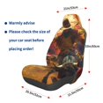 thumbnail image 2 of Picia Colorful Bull Western Man Print Waterproof Sweating Car Seat Cover for Post Gym Workout, Running, Beach and Hiking, Universal Fit Anti-Slip Bucket Seat Protector, 2 of 5