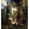 thumbnail image 3 of Johan Christoffer Boklund 15x16 Black Modern Framed Museum Art Print Titled - Marksmen in Merano (1862), 3 of 5