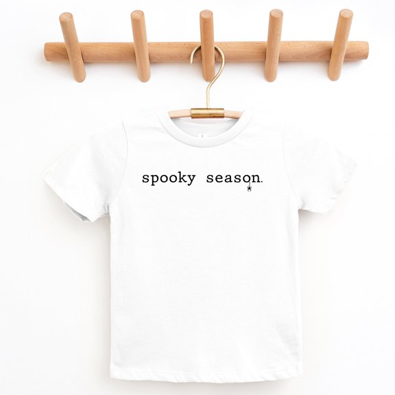 Spooky Season Typewriter - Youth Short Sleeve Graphic T-Shirt and Toddler Short Sleeve Graphic T-Shirt