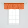thumbnail image 2 of Ambesonne Orange and Pink Window Valance, Abstract Polka Dot, 54" X 18", Orange and Pink, 2 of 3