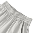 thumbnail image 6 of BADHUB Boys Girls Capris Straight Leg Parachute Pants Quick Dry Lightweight Summer Knee Length Pants with Pockets Gray 15 Years, 6 of 6