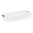 thumbnail image 2 of IRIS 47 L Plastic Storage Bins with Lids Stackable Storage Containers Totes 3 Pack, 2 of 10