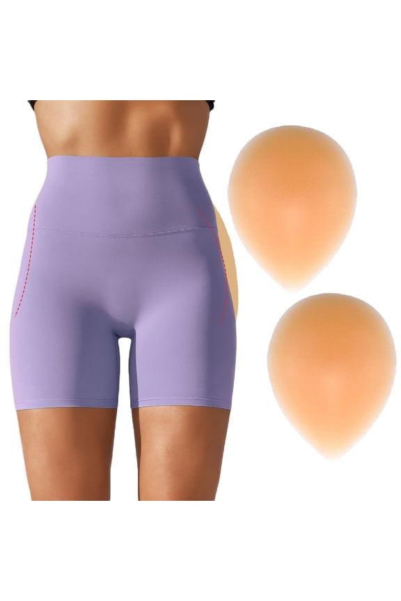 Silicone Hip Pads Adhesive for Women - Reusable Butt Lift Enhancer Pads, Sticky Buttocks Enhancer, Beige(2 Pieces)