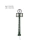 thumbnail image 5 of Wosthever Lámparas de reloj de ferrocarril, Material de Metal, poste de luz en miniatura, diseño de construcción de tren, luces de calle, decoraciones Artesanía Tipo9 Wosthever HA064507-09, 5 of 6