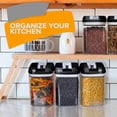 thumbnail image 2 of Cheer Collection 8 Piece Food Storage Containers, .8L - Black, 2 of 5