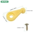 thumbnail image 3 of Uxcell 100 Pack Glass Retainer Clips with Screw 4mm Ball Type for Cabinet Red, 3 of 5
