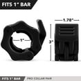 YIYIGUO Quick Release, Nonslip Barbell Collars for 1Inch Bars, 2pcs