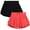 Peach/Black, variant on Girls Shorts Lightweight Butterfly Shorts for Girls Soft Stretch Flowy Skort 2 Pack