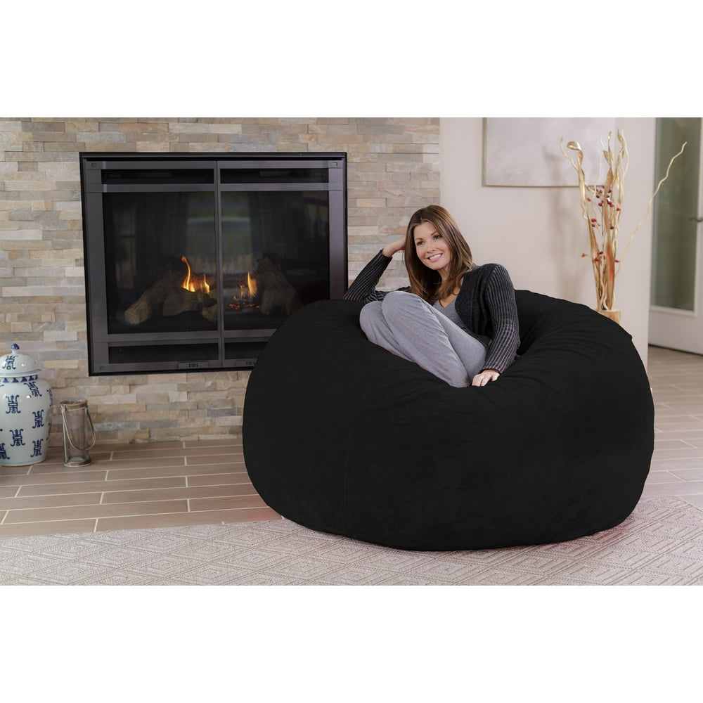 Chill Sack 5 ft Bean Bag Chair, Multiple Colors/Fabrics