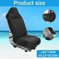 thumbnail image 6 of Sweat Towel Car Seat Cover Protector Front Seats for Gym Workout, Running, Swimming, Beach and Hiking, 55x33in Waterproof Universal Seat Cover for Car, Truck, Van & SUV (Black), 6 of 7