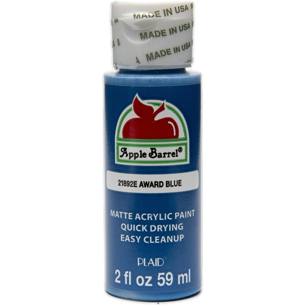 Apple Barrel 21892EX Acrylic Craft Paint, Matte Finish, Award Blue, 2