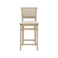 thumbnail image 4 of Linon Keira Folding Counter Stool Fabric Padded Back & Seat in Graywash Wood, 4 of 15