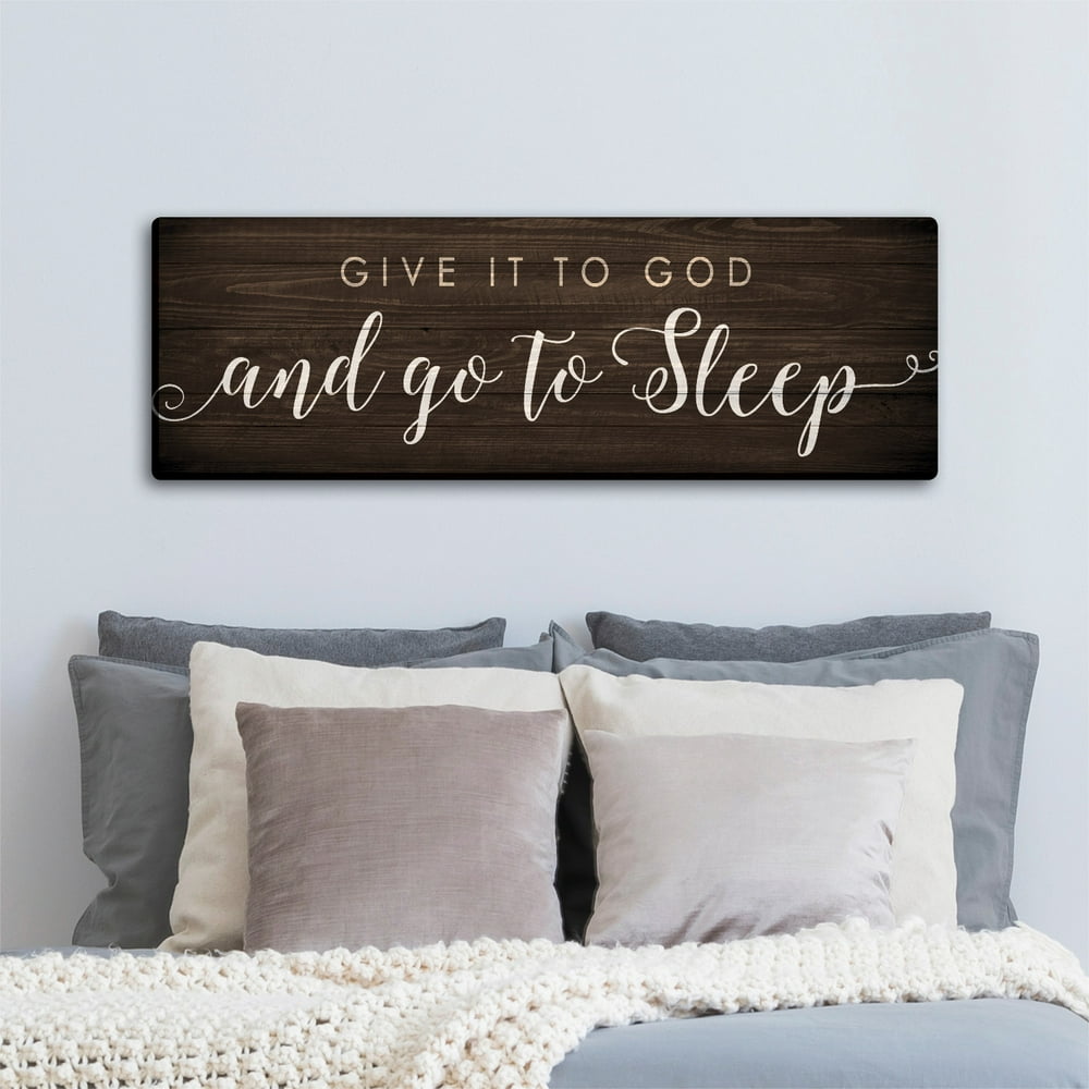 Give it to god and go to sleep canvas print walmart walmart
