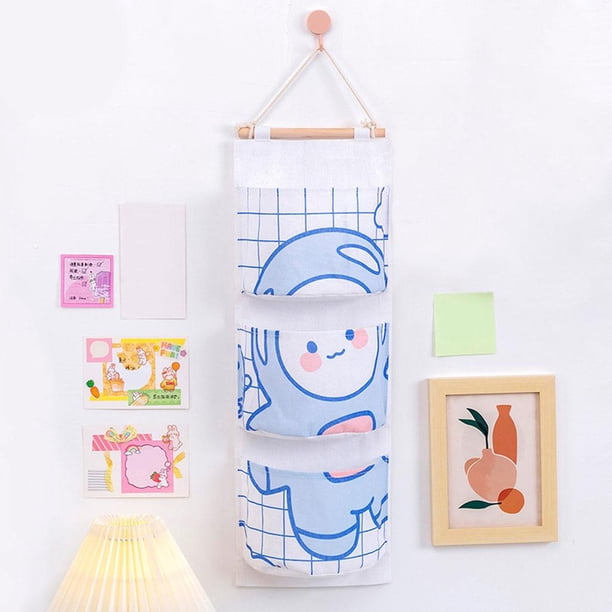 Bolsa organizadora para artículos Soledad Organizador de almacenamiento colgante 3 bolsillos 55x19cm
