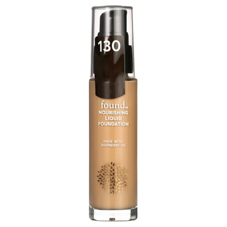 found Nourishing Liquid foundation with Raspberry Oil, 130 Light/ Medium, 1 fl oz