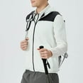 thumbnail image 6 of Mrmaere Men's UPF 50+ Sun Protection Color Block Hooded Jacket Lightweight Outdoor Cycling Shirt White S, 6 of 6