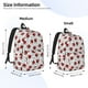 thumbnail image 2 of Disketp Red Ladybugs On Black Dotted Mochila de Lona Estampada, Mochila Escolar de Viaje Ligera para Estudiantes y Portátil-Medium, 2 of 5
