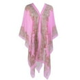 thumbnail image 2 of Joernso Women Summer Beach Bikini Cover Up Loose Chiffon Blouse Shawl Scarf with Buttons, 2 of 6