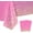 Pink, variant on 2 Packaging Pink and Gold Plastic Tablecloth, 54 inch x108 inch Rectangular Disposable dot Party Table Cover, Suitable for Birthday, Graduation, Restaurant, Wedding Decoration Tablecloth