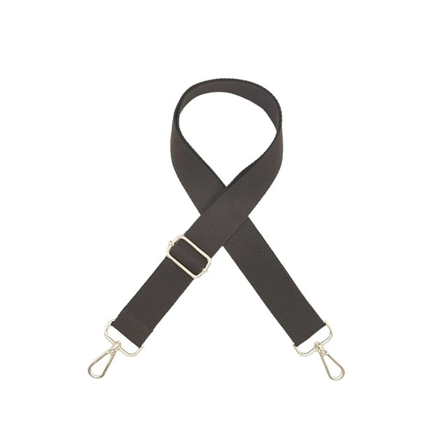 Sonducket Bolso de hombro de algodón con correa para niñas, bolso informal de diseño Simple, banda ajustable con hebillas, reparación de Viajes, Equipaje y Accesorios Varios Café