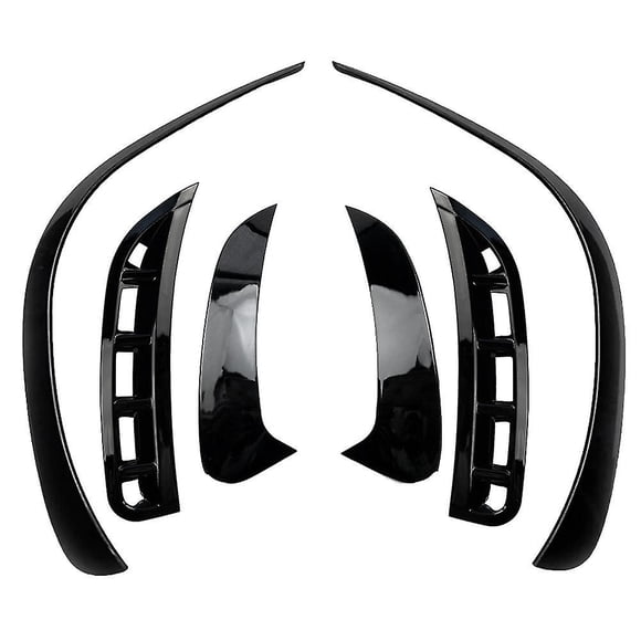 6 Pcs Pare-Chocs avant Arrière de Voiture Séparateur Spoilers Garniture pour Mercedes - Gle W167 2020 Amg Noir Lustré