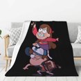 thumbnail image 1 of Manta de Gravity Falls para sofá, acogedora y suave manta de felpa gruesa de invierno para sofá, dormitorio, sala de estar, manta de 50 x 60 pulgadas, 1 of 8